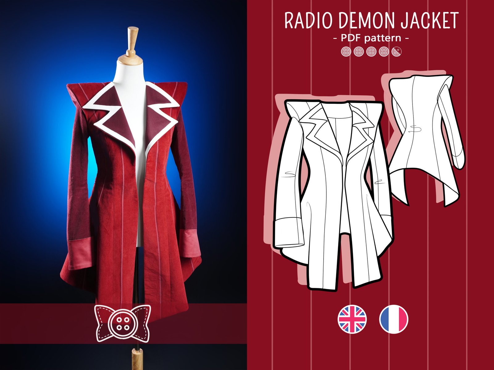 RADIO DEMON cosplay PDF pattern