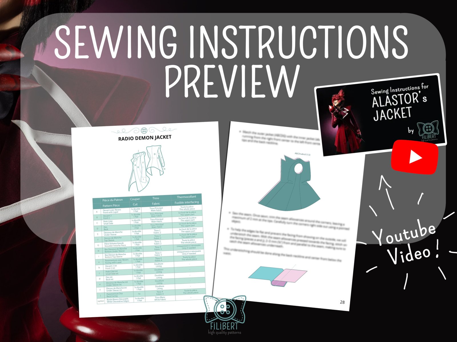 RADIO DEMON cosplay PDF pattern – Image 7