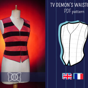 Vox waistcoat cosplay PDF pattern