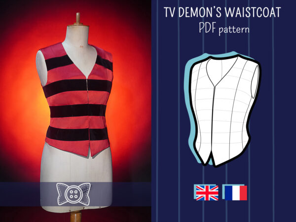 Vox waistcoat cosplay PDF pattern - LIVANART WORKSHOP