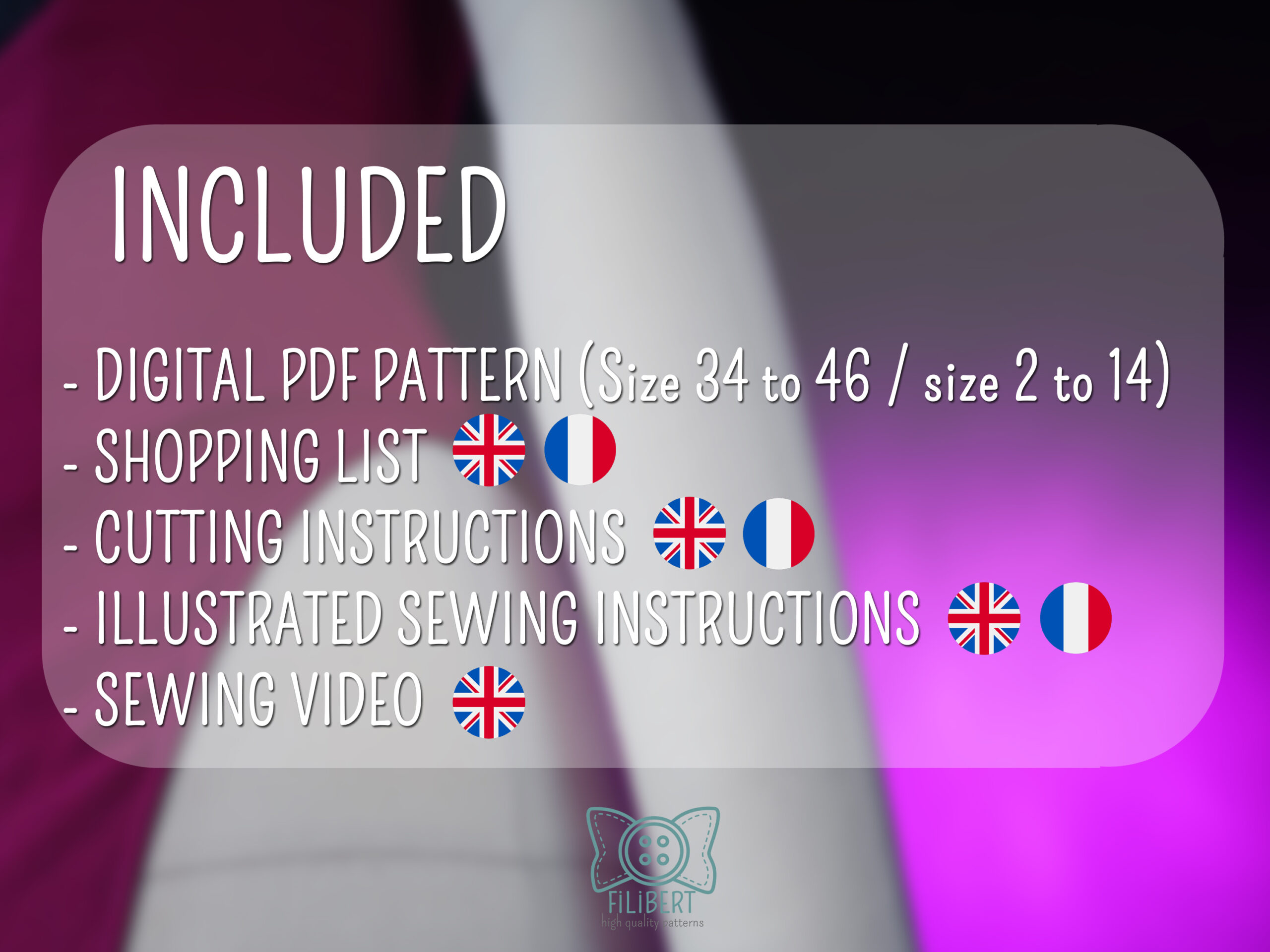 ANGEL DUST DRAG DRESS inspired from Hazbin Hotel PDF PATTERN – Image 4