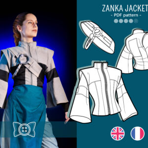 ZANKA jacket + shoulder strap bundle PDF cosplay pattern from Gachiakuta