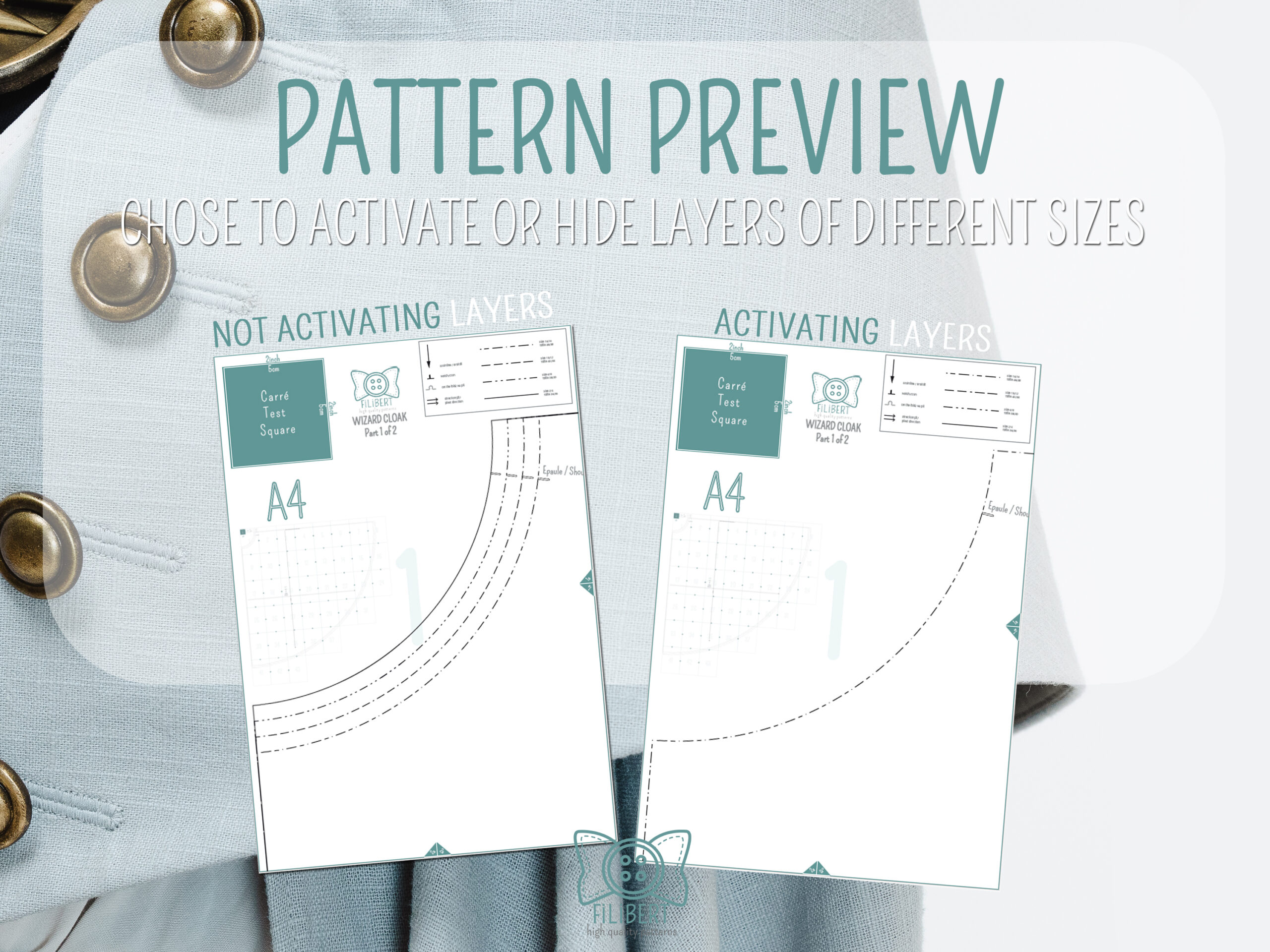 QIFREY CLOAK PDF pattern - Wizard cloak – Image 9
