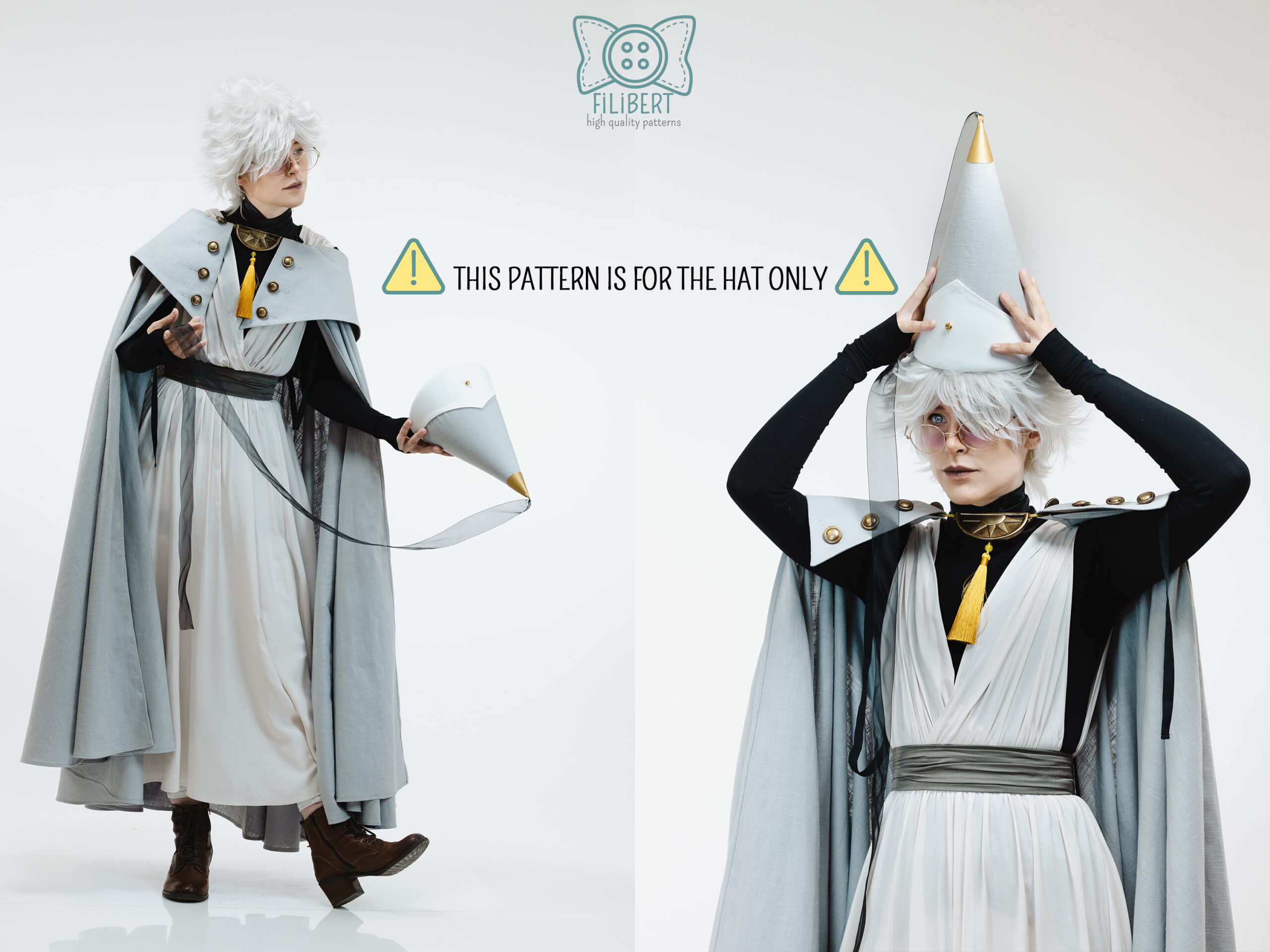 QIFREY HAT PDF pattern Wizard hat – Image 3