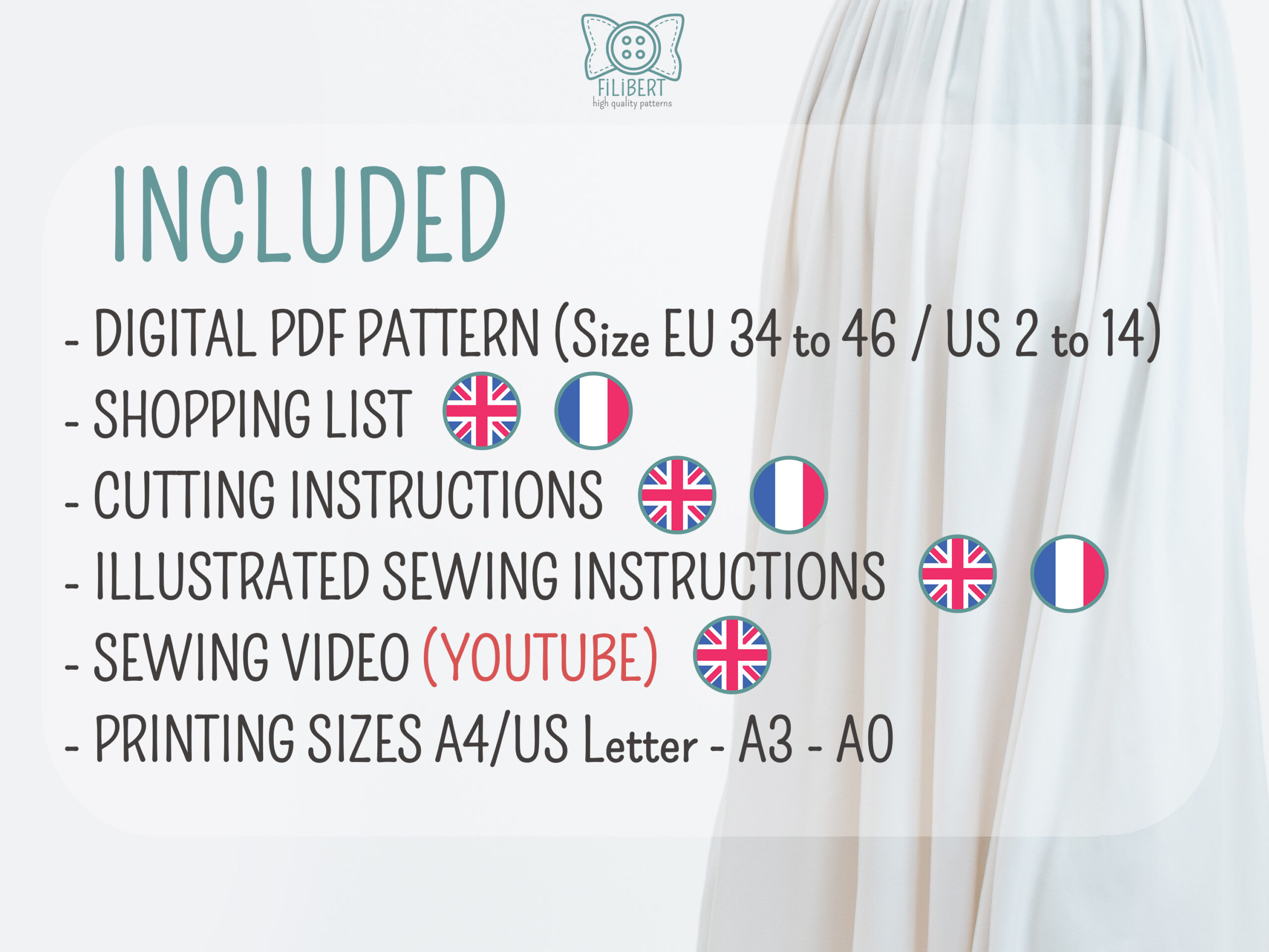 QIFREY tabard dress PDF pattern – Wizard/LARP pattern – Image 5