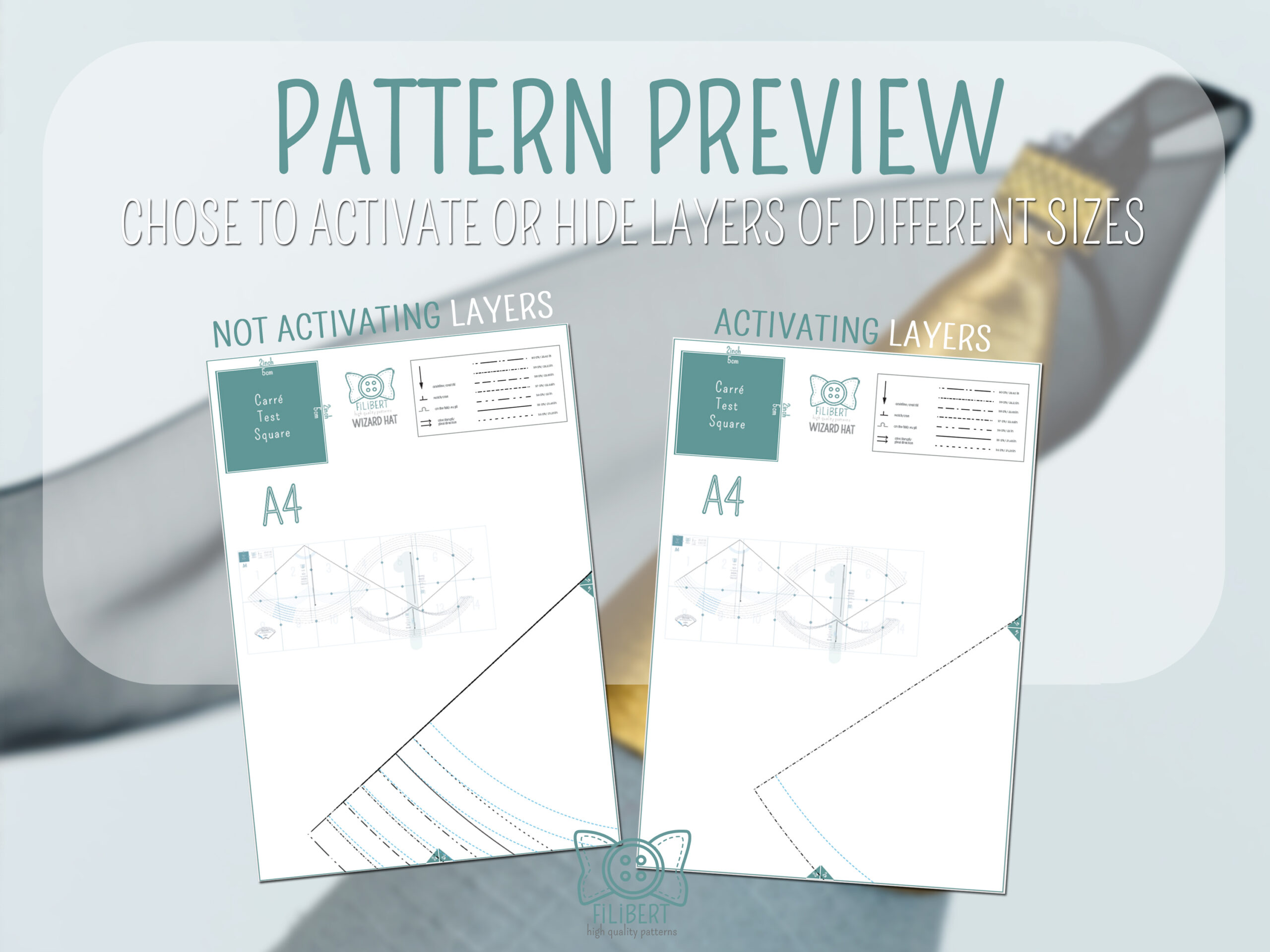 QIFREY HAT PDF pattern Wizard hat – Image 9