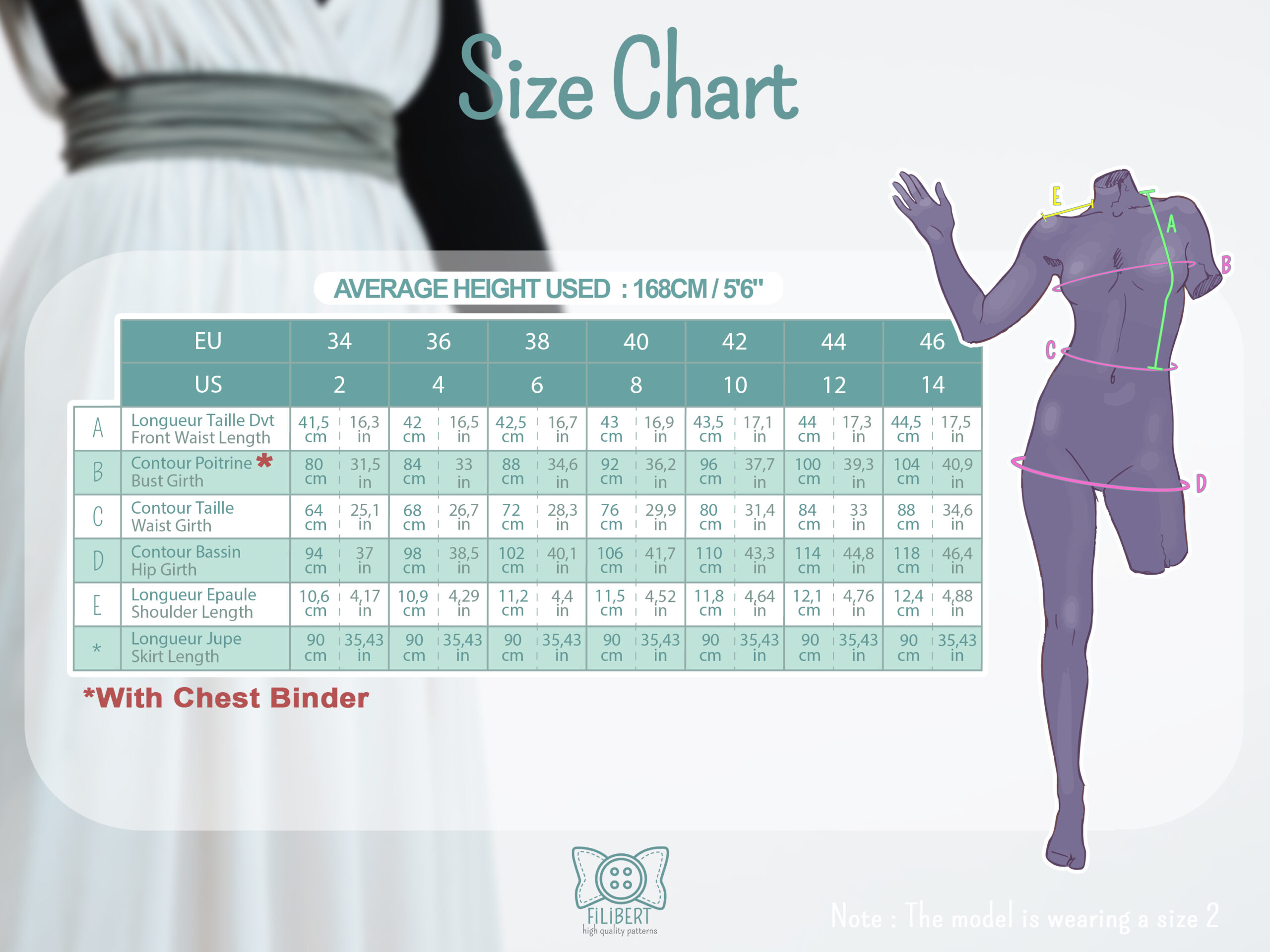 QIFREY tabard dress PDF pattern – Wizard/LARP pattern – Image 6